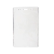 PVC Transparent ID Card Holder Saiz Besar – 15.5x9.5cm (Tanpa Cetakan) | Servis Cetak Logo Tersedia