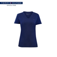 Tommy Hilfiger เสื้อยืด ผู้หญิง รุ่น XW0XW02107 CHS - สีน้ำเงิน
