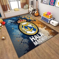 3D Real Madrid pattern rug, living room and bedroom decoration, indoor floor rug, non-slip rug mat, 