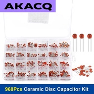 960Pcs / cyclone 2PF-0.1UF 50V ceramic capacitor 24value * 40pcs self-made electronic capacitor 20%