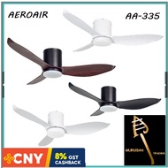 AeroAir AA335 (35/46/52 Inch) Aero Air Hugger DC Ceiling Fan with 24W Tri-color LED