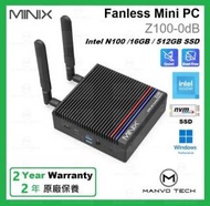 MINIX - Z100-0dB 迷你桌上型電腦 - Intel N100 16GB 512GB SSD Win 11 Pro