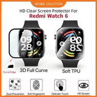 For Redmi Watch 6 3D Full Curve Screen Protector , TPU Soft Screen Protector Film