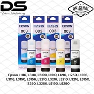 Epson 003 Printer Ink Support Variant L1110, L3100, L3110, L3150, L5190 Printer Original