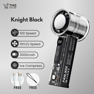 TMS Handheld Mini Turbo Portable Fan Ice Compress 100 Level Strong Cooling Wind Air Cooler Long Last