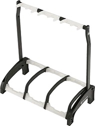 K&amp;M Konig &amp; Meyer 17513.016.00 Guardian 3 Guitar Stand | Sturdy Holds Electric/Bass/Acoustic Guitars Rack-Style | Protective Supports | Space Saver | For Adult/Youth Musicians | Black &amp; Translucent