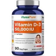 NusaPure Vitamin D3 50000 IU 90 Capsules