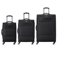 Set of 3 | Delsey Paris Securitech Vanguard 4 Double Wheels Expandable Soft Trolley Case Luggage | 55 66 &amp; 76 CM