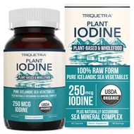 Organic Iodine Supplement from Sea Vegetable Complex, Whole Food & Raw Form - Iodine Plus Trace Mine