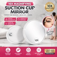 🇸🇬 10x Magnifying Mirror, Small Cosmetic Mirror with Suction Cup, Magnifying Makeup Mirror, Portable