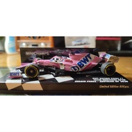 F1 Racing Model 1: 43 Mini Cut BWT Mercedes RP20 Perez 2