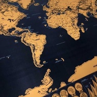 New Wall Decoration Poster World Map Scratch World Map For Mark Traveling