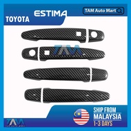 Toyota Estima ACR50 2006-2023 Door Handle Protector Carbon Cover Molding Trim For Car Accessories TA