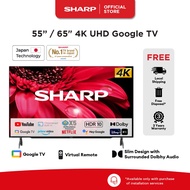 Sharp 55"/65" 4K UHD Google TV 4T-C55FL1X / 4T-C65FL1X