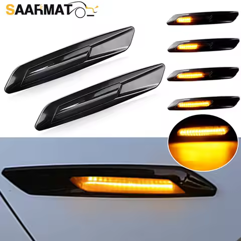 LED Dynamic Side Marker Lights Sequential Turn Signal Lamps For BMW 5-Series F10 F11 528i 528iX 535i