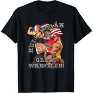 Hulk Hogan Kaos Baju 100% Cotton Unisex Men Women Printed T Shirt Streetwear Fashion Cool Casual