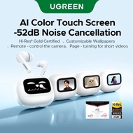 UGREEN EchoBuds Magic Hi-Res Bluetooth Headset Noise Cancelling Wireless In-ear Touch Screen Sports 