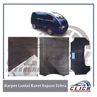 Espass Zebra Front Rubber Floor Mat Espass Zebra Car Mat/