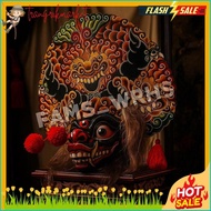 Barongan Telon Vip Size 22 Full Wood Barongan Caplokan Kayu Red Fire