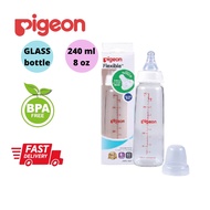 [ Ready Stock ] PIGEON GLASS Bottle 240ml/8oz