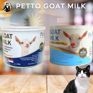 Petto Goat Milk Susu Kucing Multivitamin &amp; Prebiotics / Formula with GLUCOSAMINE 250/500g For Cats &amp; Dogs baby kitten