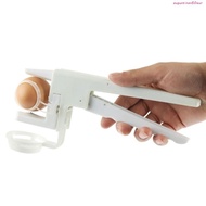 AUGUSTINAN Egg Shell Cracker, Plastic White Egg Separator, Handheld Egg Breaker For Breaking Egg