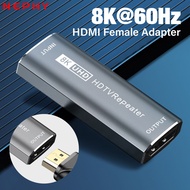 8K HDMI Signal Amplifier Repeater Booster Extender Video Adapter 30M 4K 60Hz Cable Extension Female Connector HD 2.1 HDR Dolby