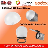 Godox AK-R11 Dome Diffuser AK-R12 Bounce Card for Round Head Flash Heads AK-11 AK11  AK-12 AK12