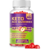 Keto ACV Gummies for Advanced Weight Loss - Gluten & Sugar-Free Apple Cider Vinegar Rapid Fat Burner