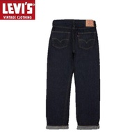 LEVI'S VINTAGE CLOTHING Washed 501XX 1955 Jeans in Dark Indigo with Organic Rinse Organic Cotton Big