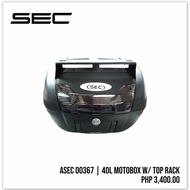 SEC 40 liters top box with top rack