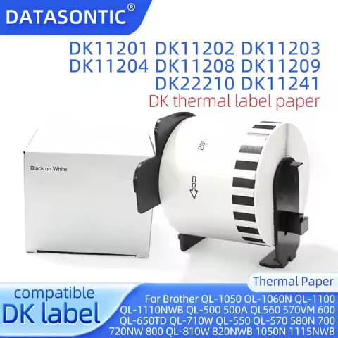 DK-2205 DK-11201 DK-11202 DK-11203 DK-11204 DK-11208 DK-11209 DK-22210 DK-11241 Label Thermal Paper 