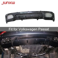 Rear Lip Diffuser Spoiler for Volkswagen Passat CC VW CC 2010-2014 Carbon Fiber Molding Trim Bumper 