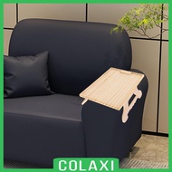 [Colaxi] Clip on Sofa Tray Couch Arm Tray Table Sofa Arm Table for Drinks Snacks