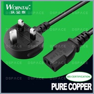 [Premium] 3 PIN Power Cord Cable C13 Malaysia (UK) 13A Fused Wire for Desktop PC LCD Monitor Laptop