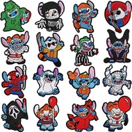 Funny Anime Embroidered Cloth Stickers Stitch Cartoon Alien Robot Dog Patch Stickers Bag Embroidered