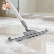 2-In-1 Floor Squeegee Broom Lint Roller Extendable Handle Magic Broom