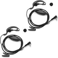 2 X Clip Ear Earpiece Headset for Uniden Radio GMR1038-2 GMR1058-2CK GMR2240-2CK SX237-2CK SX329-2CK