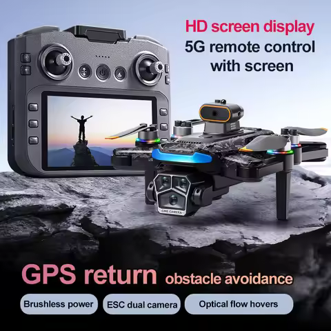 A14 Pro max GPS Brushless 8K Triple Camera HD Optical Flow Intelligent Obstacle Avoidance Foldable Q