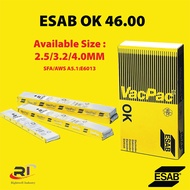 ESAB OK 46.00 Mild Steel Welding Electrode (AWS E6013)