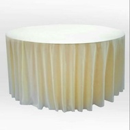 Alas meja bulat tanpa skirting (round circle)