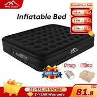 WTHB 7 Layer Inflatable Air Mattress Automatic Pump Single/Double 40CM Black Outdoor Camping Bed Til