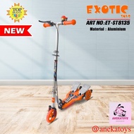 Exotic ST8135 Aluminum Dual Pedal Boost Children's Boost Scooter (without music)