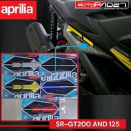Motopad27 Aprilia SR gt 200 Sticker Embossed Resin Footstep Cover APRILIA SR-GT200 Premium