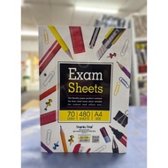 Foolscap Paper 480sheets 70gsm WITH HOLD/Kertas Kajang A4 / Test Pad / Exam Sheet