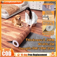 Non Slip Floor 5/10/25m Large Size PVC Floor Sticker Tile DIY reform Bedroom Living Room Sticker For