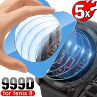 For Garmin Fenix 8 43/47/51mm Solar HD Tempered Glass Easy To Install Screen Protector Glass Anti-sc