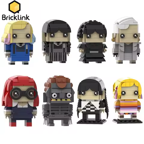 Bricklink Ideas Wolf Girl Wednesday Addams Movie Action Figures Enid Marilyn Hyde Bricks Sets Buildi