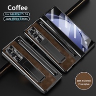 พร้อมสล็อต S-ที่วางปากกาของแท้สำหรับ Samsung Galaxy Z Fold 5 4 Fold5เคส Fold4บางเฉียบและกันกระแทกเคส