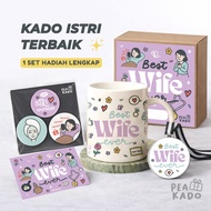 Gift Mug Wife's Birthday Gift/ | Mug Wanita Free Gift Box & Premium Greeting Card